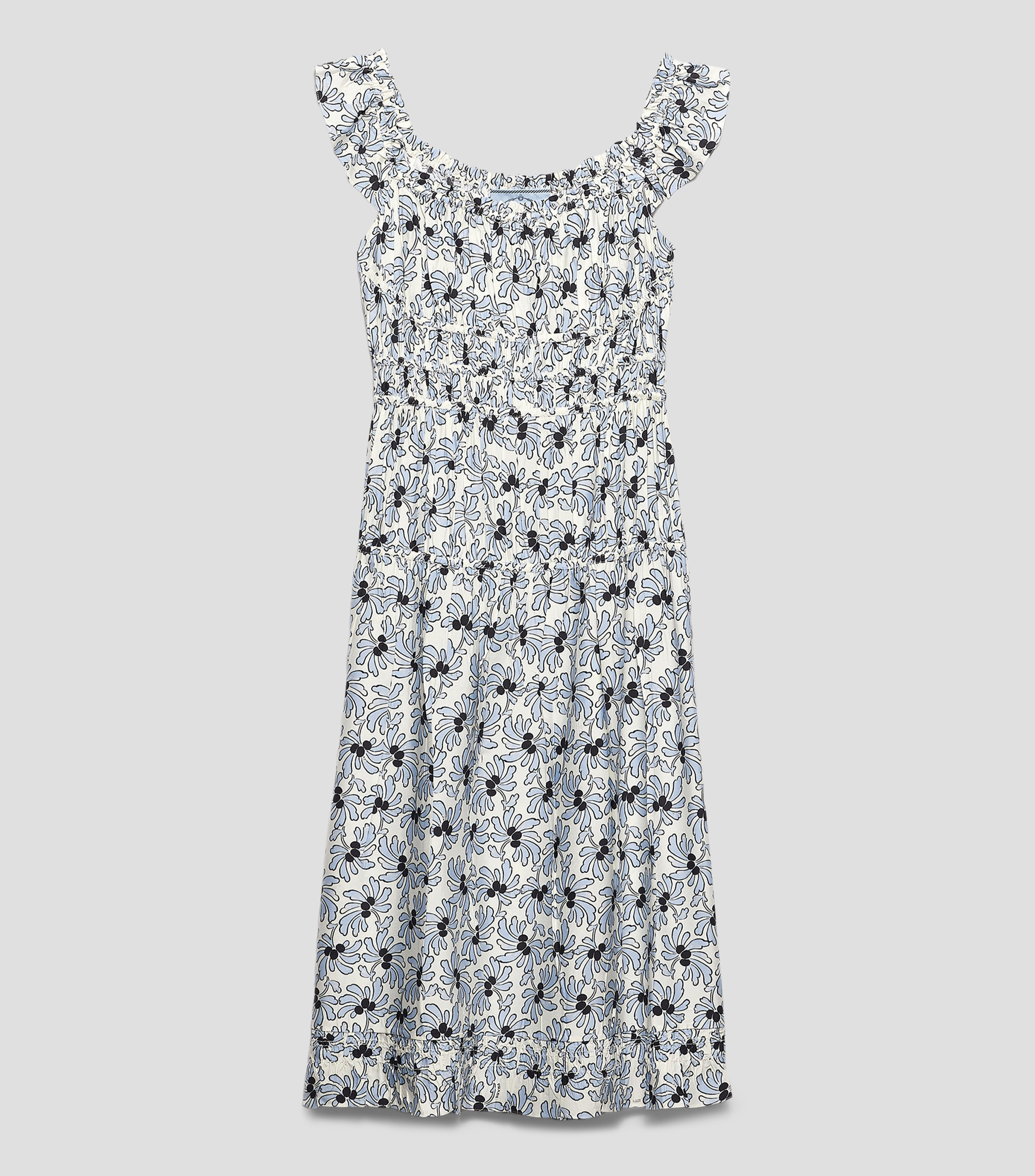 Vestido midi estampado Mujer